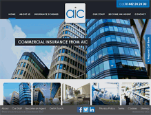 Tablet Screenshot of aicinsure.co.uk